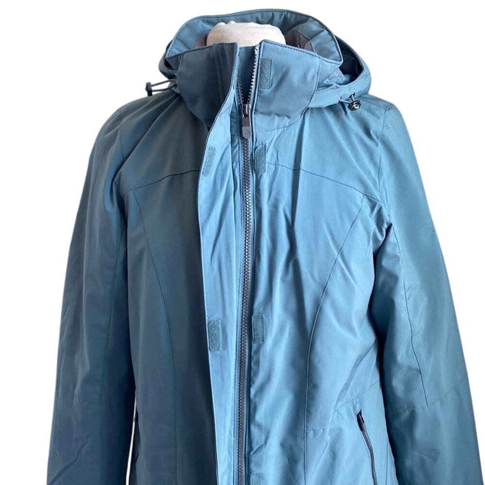 💎 ZEROXPOSUR Coat Women's Size Small Blue Wind Resistant - Picture 3 of 9